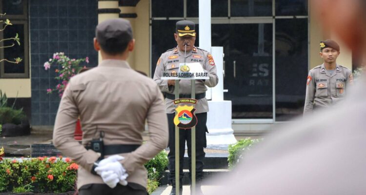 Polres Lombok Barat Peringati Haornas, Dorong Budaya Olahraga Sejak Dini